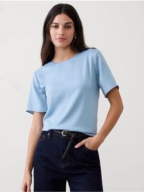 Short-Sleeve Classic Crewneck Top